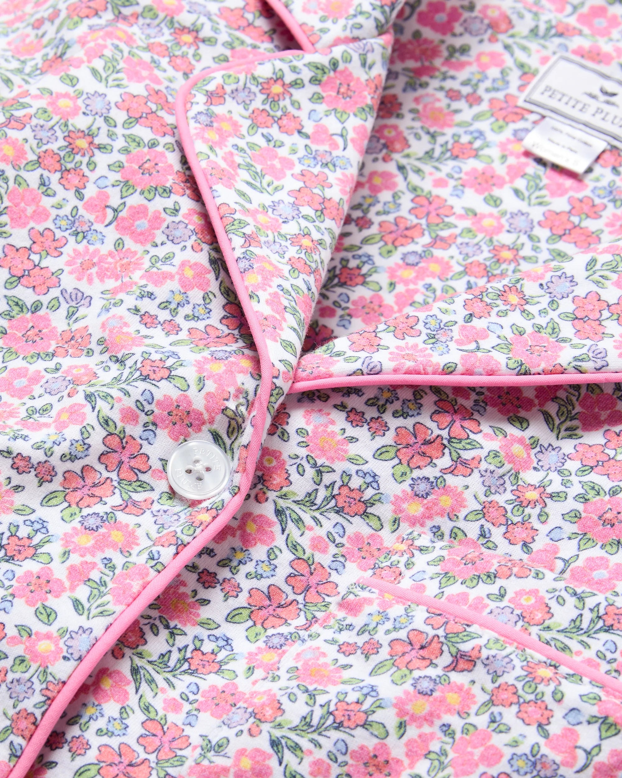 Image of Women's Pima Pajama Set in Fleurs de Rose